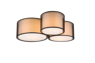 Burton Taklampe 3-os E27 Mattsvart - Belysning - Innendørsbelysning & Lamper - Soveromslampe - Taklampe soverom