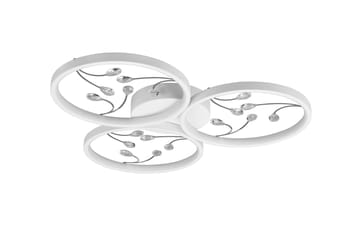 Groovy LED-Taklampe 3-os Matthvit/Krom - Belysning - Innendørsbelysning & Lamper - Soveromslampe - Taklampe soverom