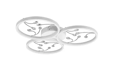 Groovy LED-Taklampe 3-os Matthvit/Krom - Belysning - Innendørsbelysning & Lamper - Soveromslampe - Taklampe soverom