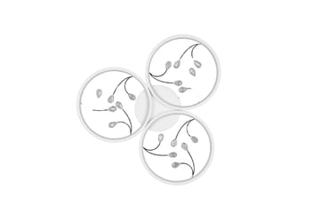 Groovy LED-Taklampe 3-os Matthvit/Krom - Belysning - Innendørsbelysning & Lamper - Soveromslampe - Taklampe soverom