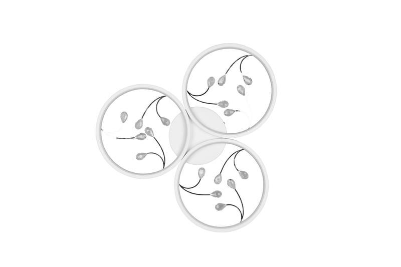 Groovy LED-Taklampe 3-os Matthvit/Krom - Belysning - Innendørsbelysning & Lamper - Soveromslampe - Taklampe soverom