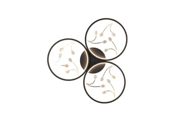 Groovy LED-Taklampe 3-os Mattsvart/Gull - Belysning - Innendørsbelysning & Lamper - Soveromslampe - Taklampe soverom