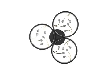 Groovy LED-Taklampe 3-os Mattsvart/Gull - Belysning - Innendørsbelysning & Lamper - Soveromslampe - Taklampe soverom