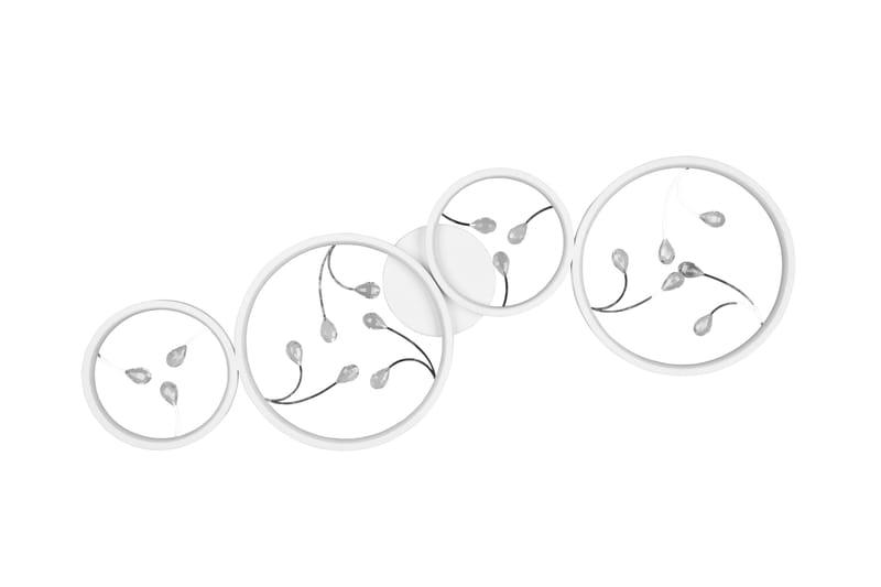 Groovy LED-Taklampe 4-os Matthvit/Krom - Belysning - Innendørsbelysning & Lamper - Soveromslampe - Taklampe soverom