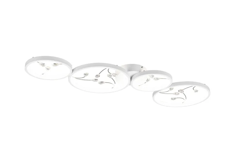 Groovy LED-Taklampe 4-os Matthvit/Krom