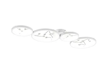 Groovy LED-Taklampe 4-os Matthvit/Krom - Belysning - Innendørsbelysning & Lamper - Soveromslampe - Taklampe soverom