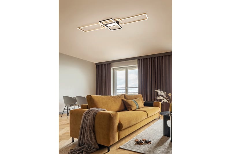 Irvine LED-Taklampe Mattmessing/Mattsvart - Belysning - Innendørsbelysning & Lamper - Soveromslampe - Taklampe soverom