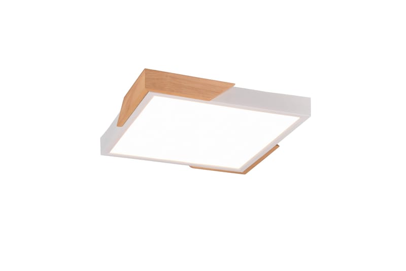 Meta LED-Taklampe Matthvit/Tre