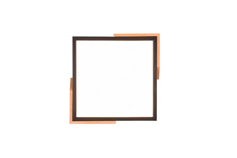 Meta LED-Taklampe Mattsvart/Tre - Belysning - Innendørsbelysning & Lamper - Soveromslampe - Taklampe soverom