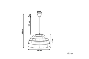 Selenge Taklampe 40 cm - Brun - Belysning - Innendørsbelysning & Lamper - Soveromslampe - Taklampe soverom
