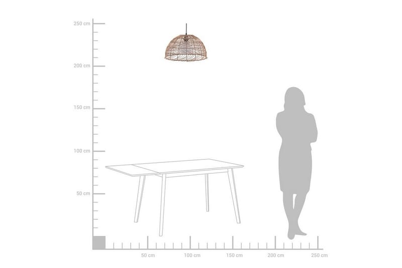 Selenge Taklampe 40 cm - Brun - Belysning - Innendørsbelysning & Lamper - Soveromslampe - Taklampe soverom