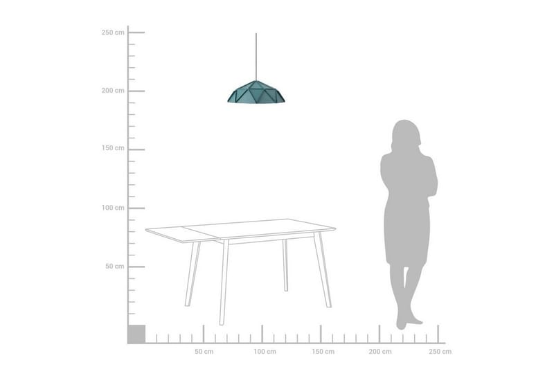 Senia Taklampe 45 cm - Blå - Belysning - Innendørsbelysning & Lamper - Soveromslampe - Taklampe soverom