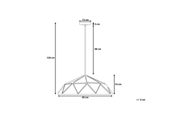 Senia Taklampe 45 cm - Blå - Belysning - Innendørsbelysning & Lamper - Soveromslampe - Taklampe soverom