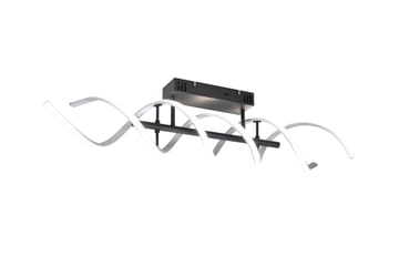 Sequence LED-Taklampe Børstet Aluminium/Matt Svart - Trio Lighting - Belysning - Innendørsbelysning & Lamper - Soveromslampe - Taklampe soverom