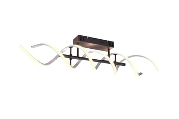 Sequence LED-Taklampe Børstet Aluminium/Matt Svart - Trio Lighting - Belysning - Innendørsbelysning & Lamper - Soveromslampe - Taklampe soverom