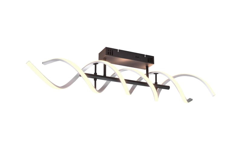 Sequence LED-Taklampe Børstet Aluminium/Matt Svart - Trio Lighting - Belysning - Innendørsbelysning & Lamper - Soveromslampe - Taklampe soverom