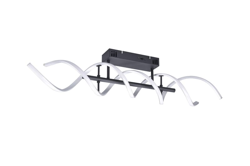 Sequence LED-Taklampe Børstet Aluminium/Matt Svart - Trio Lighting - Belysning - Innendørsbelysning & Lamper - Soveromslampe - Taklampe soverom