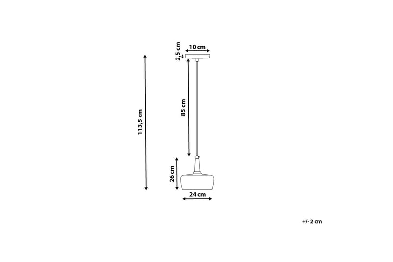 Taklampe Burano 24 cm - Hvit - Taklampe soverom - Kjøkkenlampe & taklampe kjøkken - Lamper gang - Vinduslampe - Pendellamper & Hengelamper - Taklampe stue - Vinduslampe hengende - Taklampe