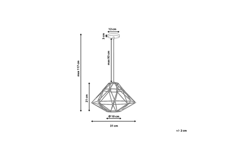 Taklampe Guam 31 cm - Kobber - Belysning - Innendørsbelysning & Lamper - Soveromslampe - Taklampe soverom