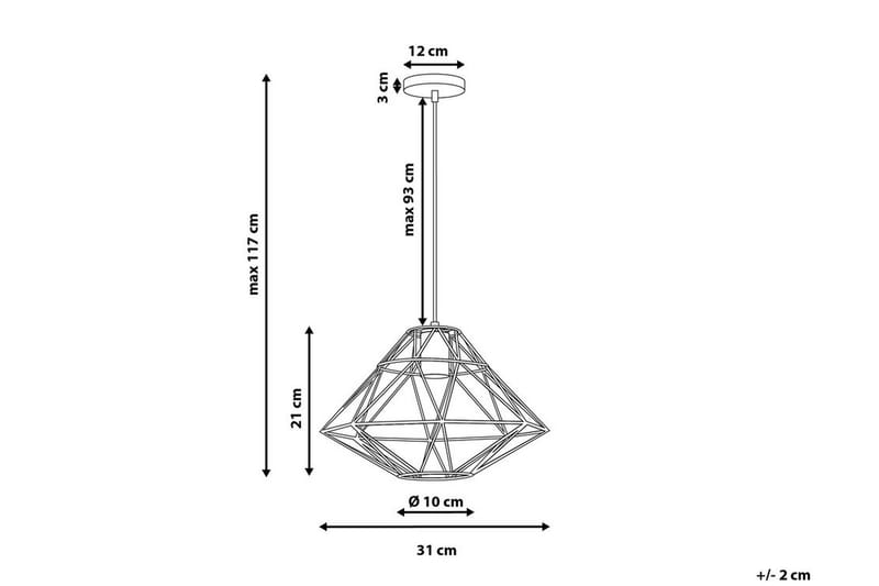 Taklampe Guam 31 cm - Kobber - Belysning - Innendørsbelysning & Lamper - Soveromslampe - Taklampe soverom