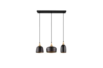 Trio Lighting Chiraz Taklampe 3L E27 matt svart/matt messing - Belysning - Innendørsbelysning & Lamper - Soveromslampe - Taklampe soverom
