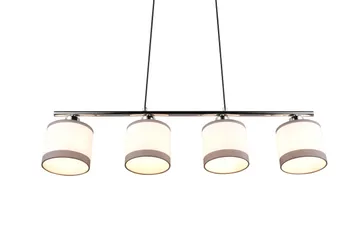 Trio Lighting Davos Taklampe 4L E14 Krom/Hvit - Belysning - Innendørsbelysning & Lamper - Soveromslampe - Taklampe soverom