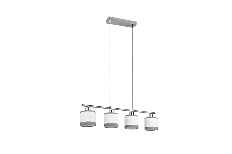 Trio Lighting Davos Taklampe 4L E14 Krom/Hvit - Belysning - Innendørsbelysning & Lamper - Soveromslampe - Taklampe soverom
