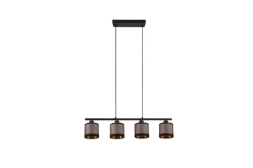 Trio Lighting Davos Taklampe 4L E14 matt svart/ greige - Belysning - Innendørsbelysning & Lamper - Soveromslampe - Taklampe soverom