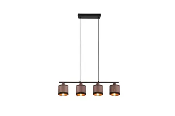 Trio Lighting Davos Taklampe 4L E14 matt svart/ greige - Belysning - Innendørsbelysning & Lamper - Soveromslampe - Taklampe soverom