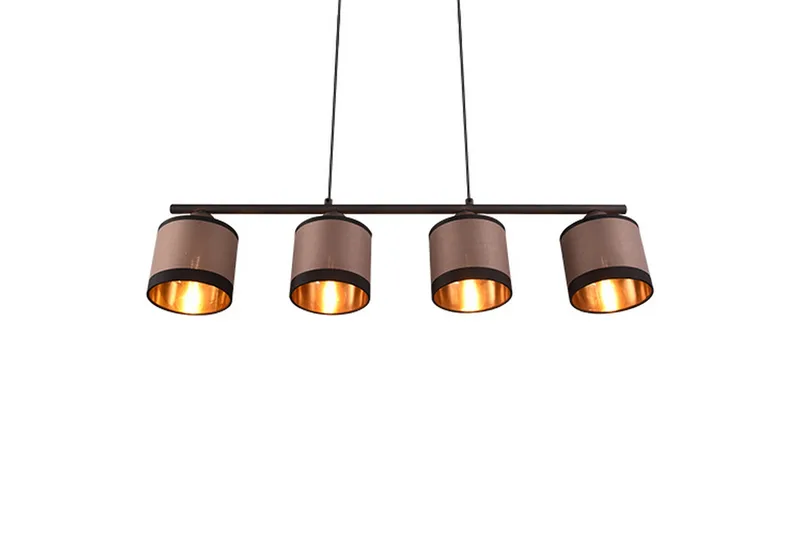 Trio Lighting Davos Taklampe 4L E14 matt svart/ greige - Belysning - Innendørsbelysning & Lamper - Soveromslampe - Taklampe soverom