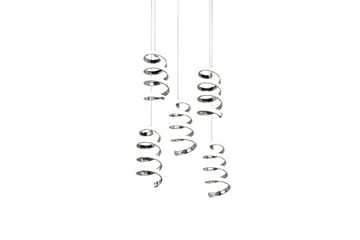 Trio Lighting Laola LED Taklampe 5L krom 4000K - Belysning - Innendørsbelysning & Lamper - Soveromslampe - Taklampe soverom