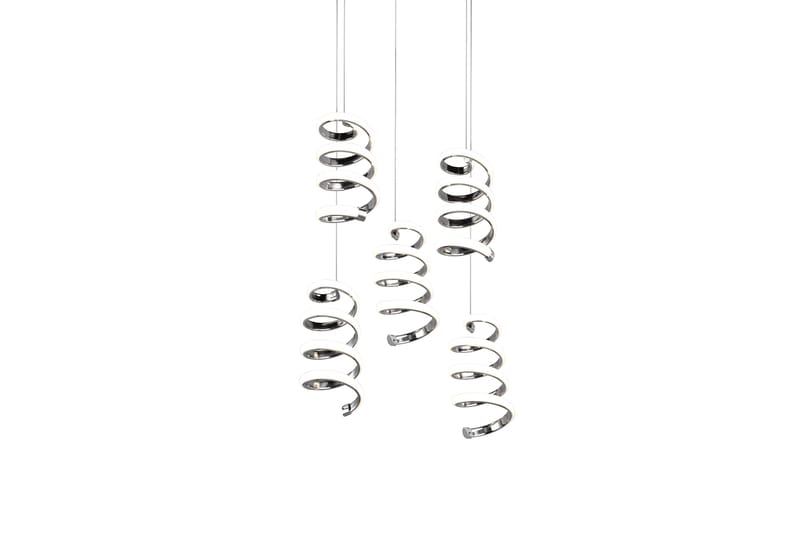 Trio Lighting Laola LED Taklampe 5L krom 4000K - Belysning - Innendørsbelysning & Lamper - Soveromslampe - Taklampe soverom