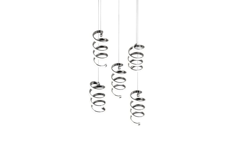 Trio Lighting Laola LED Taklampe 5L krom 4000K - Belysning - Innendørsbelysning & Lamper - Soveromslampe - Taklampe soverom