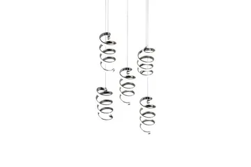 Trio Lighting Laola LED Taklampe 5L krom 4000K - Belysning - Innendørsbelysning & Lamper - Soveromslampe - Taklampe soverom