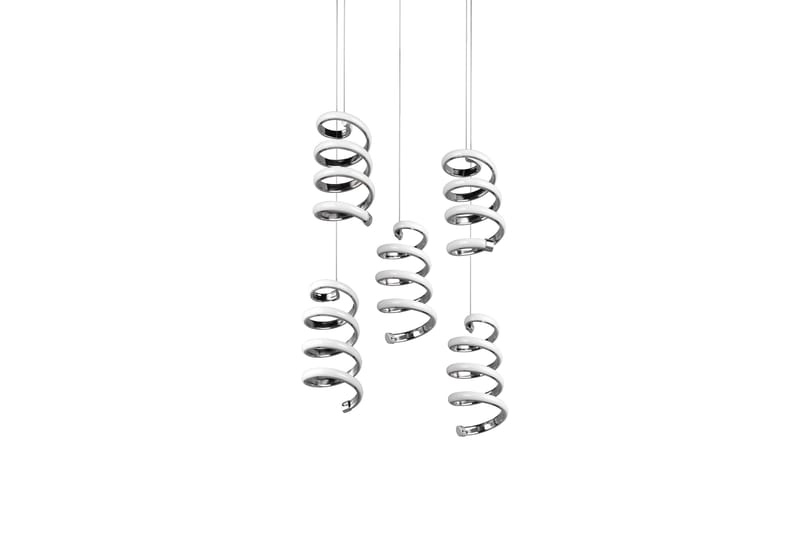 Trio Lighting Laola LED Taklampe 5L krom 4000K - Belysning - Innendørsbelysning & Lamper - Soveromslampe - Taklampe soverom