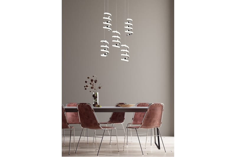 Trio Lighting Laola LED Taklampe 5L krom 4000K - Belysning - Innendørsbelysning & Lamper - Soveromslampe - Taklampe soverom