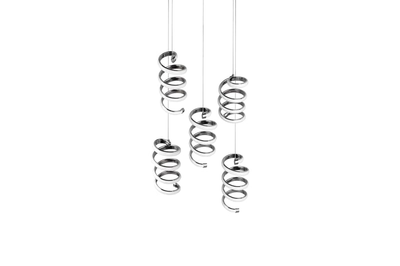 Trio Lighting Laola LED Taklampe 5L krom 4000K - Belysning - Innendørsbelysning & Lamper - Soveromslampe - Taklampe soverom