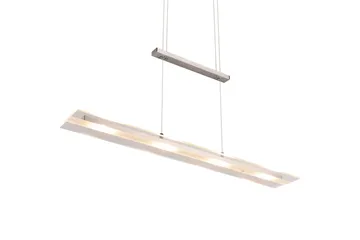 Trio Lighting Milos LED Taklampe Børstet Stål - Belysning - Innendørsbelysning & Lamper - Soveromslampe - Taklampe soverom