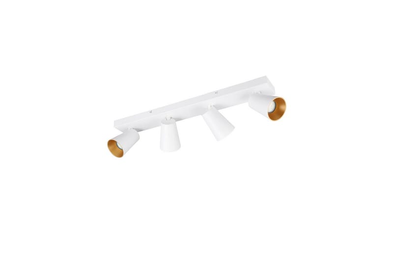 Spot TRIO Sharp 4-del, Matt hvit/gull - 4-del, Matt hvit/gull - Belysning - Innendørsbelysning & Lamper - Lamper gang