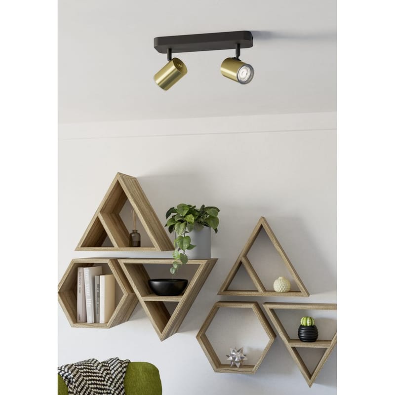 Spotlight Consuma med 2 Lamper - Svart/Messing - Belysning - Innendørsbelysning & Lamper - Lamper gang