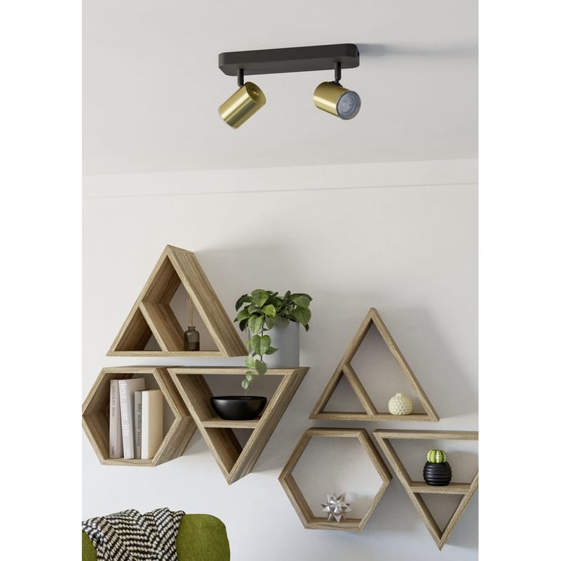 Spotlight Consuma med 2 Lamper - Svart/Messing - Belysning - Innendørsbelysning & Lamper - Lamper gang
