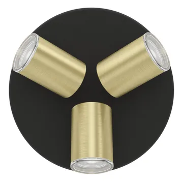 Spotlight Consuma Rund med 3 Lamper - Svart/Messing - Belysning - Innendørsbelysning & Lamper - Lamper gang