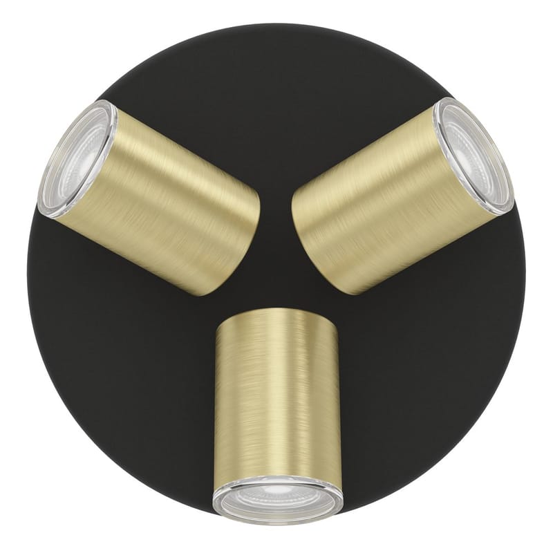 Spotlight Consuma Rund med 3 Lamper - Svart/Messing - Belysning - Innendørsbelysning & Lamper - Lamper gang