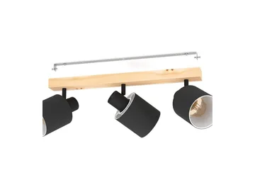 Spotlight Eglo Batallas med 3 Lamper - Svart/Brun - Belysning - Innendørsbelysning & Lamper - Lamper gang