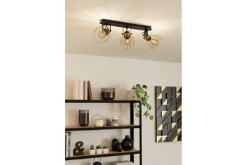 Spotlight Eglo Sambatello med 3 lamper - Svart/Messing - Belysning - Innendørsbelysning & Lamper - Lamper gang