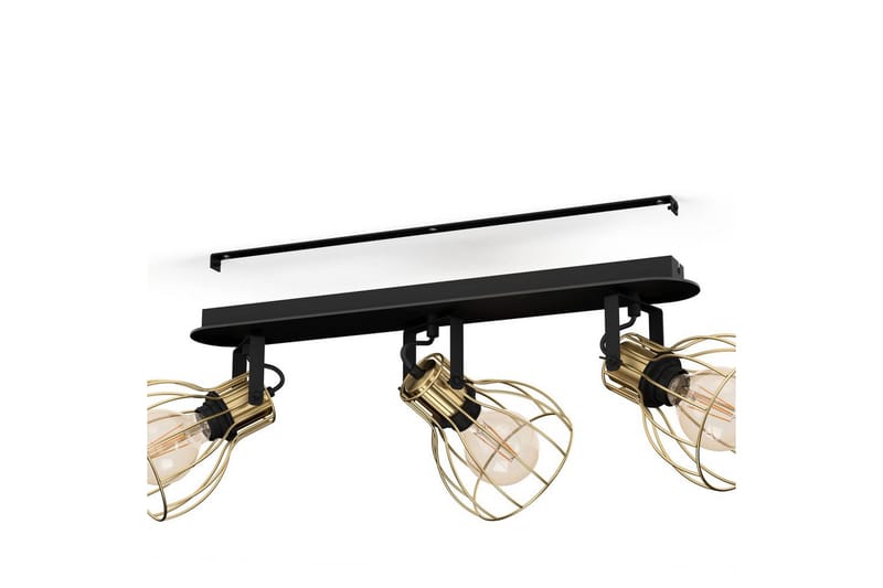 Spotlight Eglo Sambatello med 3 lamper - Svart/Messing - Belysning - Innendørsbelysning & Lamper - Lamper gang