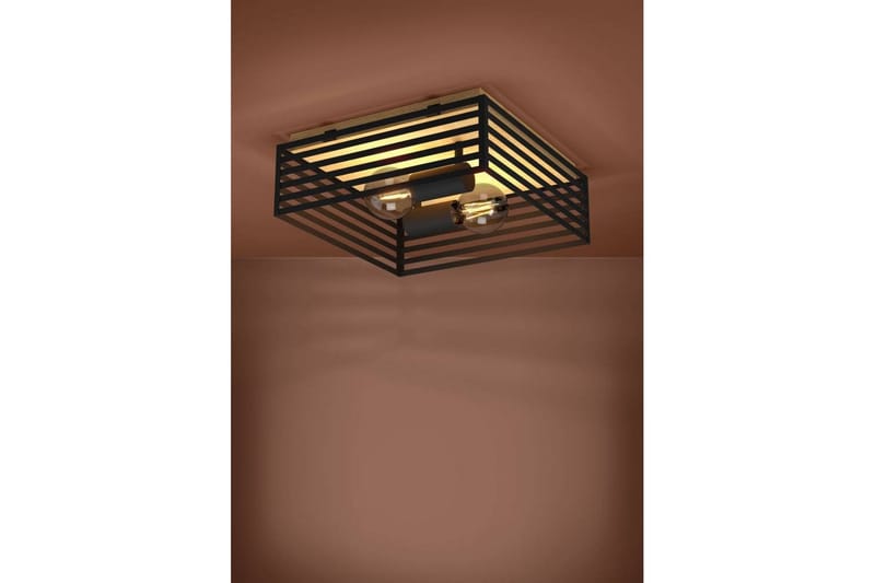 Takbelysning Eglo Cidraz Svart/Tre - Belysning - Innendørsbelysning & Lamper - Taklampe