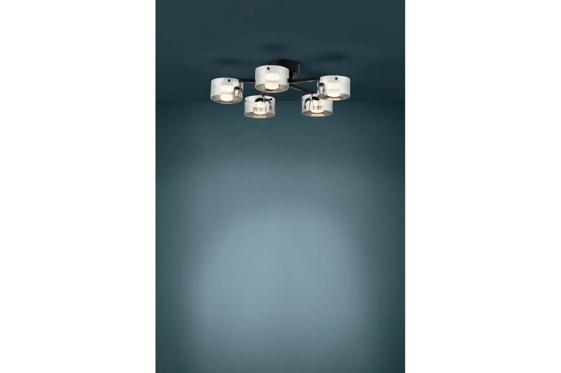 Takbelysning Eglo Copillos Svart/Transparent med 5 Lamper - Belysning - Innendørsbelysning & Lamper - Taklampe