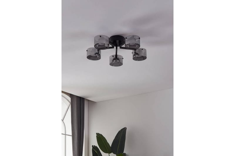Takbelysning Eglo Copillos Svart/Transparent med 5 Lamper - Belysning - Innendørsbelysning & Lamper - Taklampe