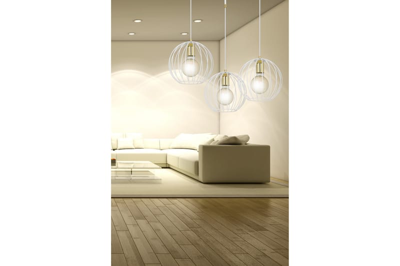 Albio 3 pendel Hvit - Scandinavian Choice - Taklampe soverom - Kjøkkenlampe & taklampe kjøkken - Lamper gang - Vinduslampe - Pendellamper & Hengelamper - Taklampe stue - Vinduslampe hengende - Taklampe